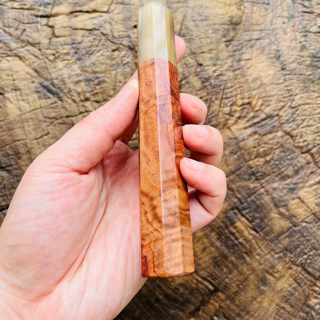 I- Special Rosewood handle with white horn ferrule - 140mm