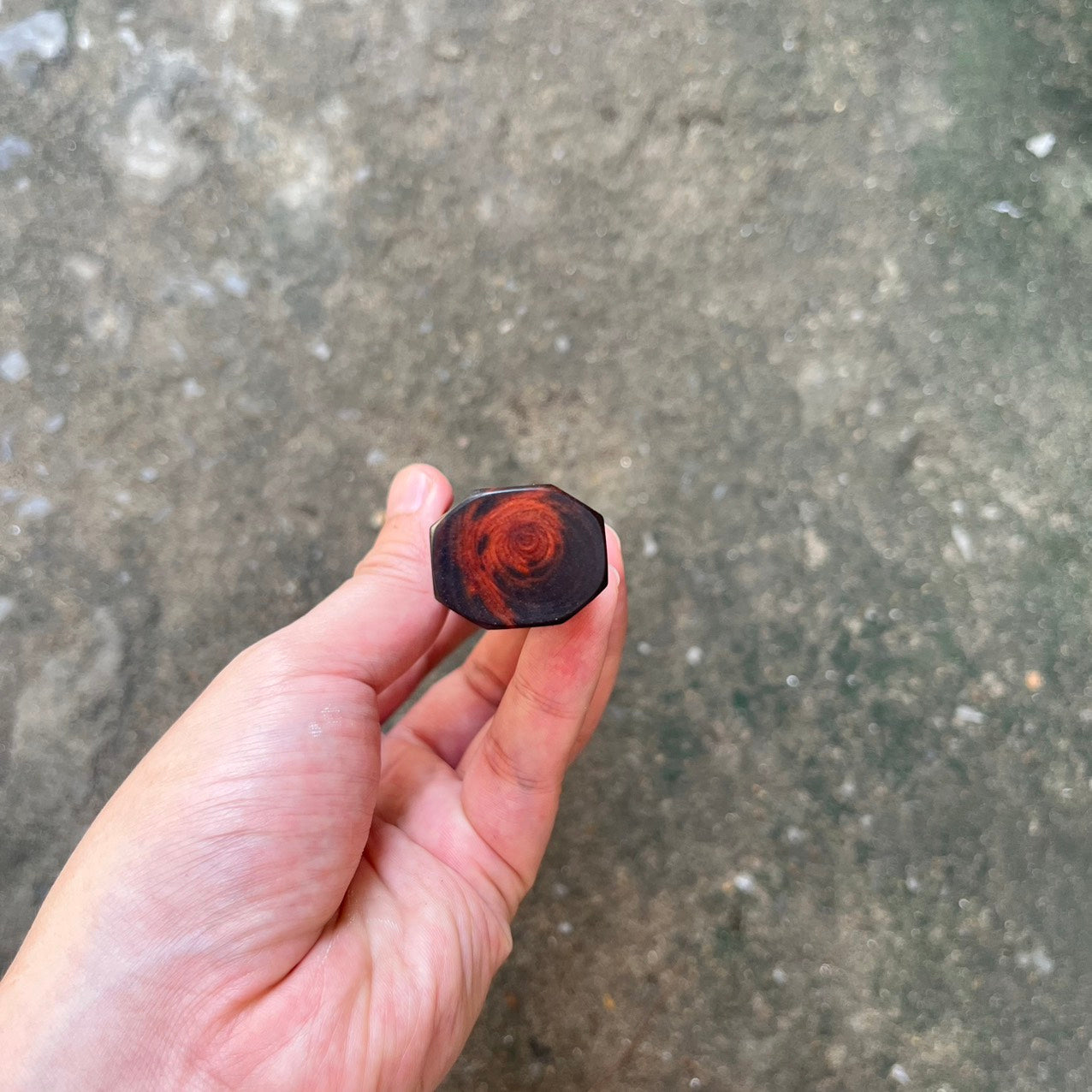 I- Mono Black Red Siamese Rosewood Wa handle - 140mm