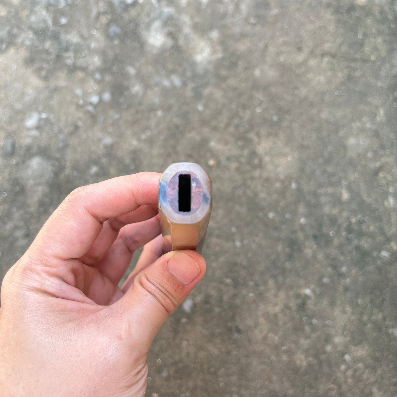 I- 5 Rosewood Wa handle with marble horn ferrule - 140mm