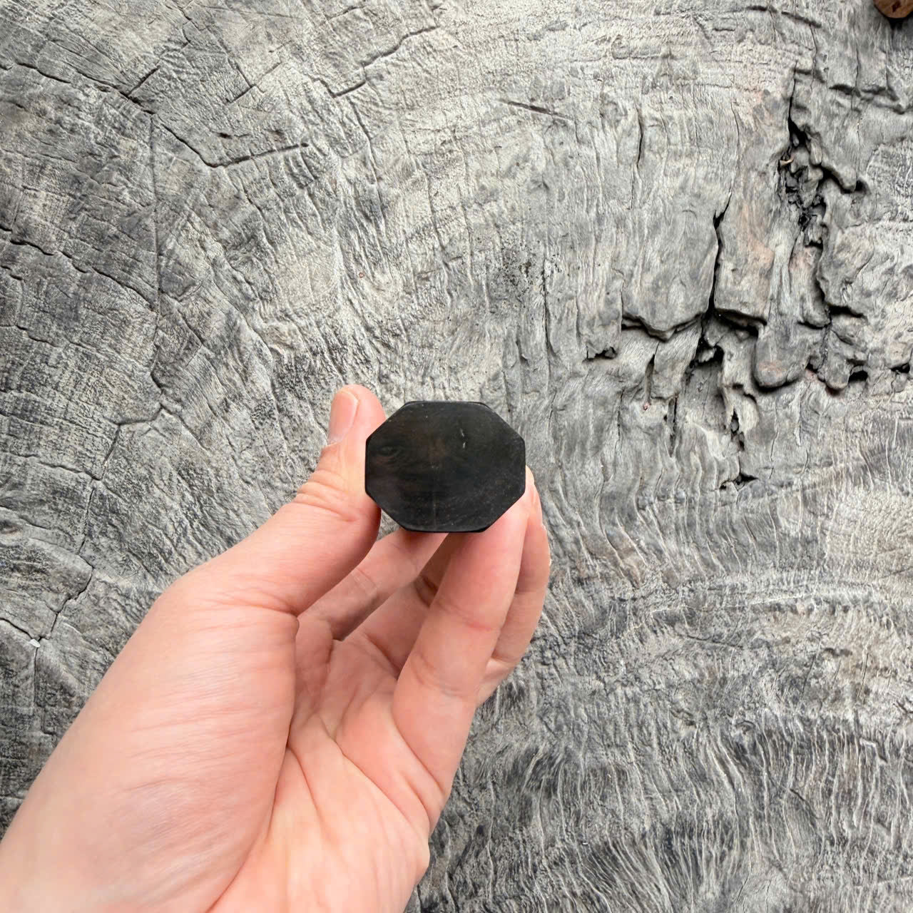 I - 2 Burl Siamese Rosewood Wa handle, Marble horn ferrule, 145 mm handle