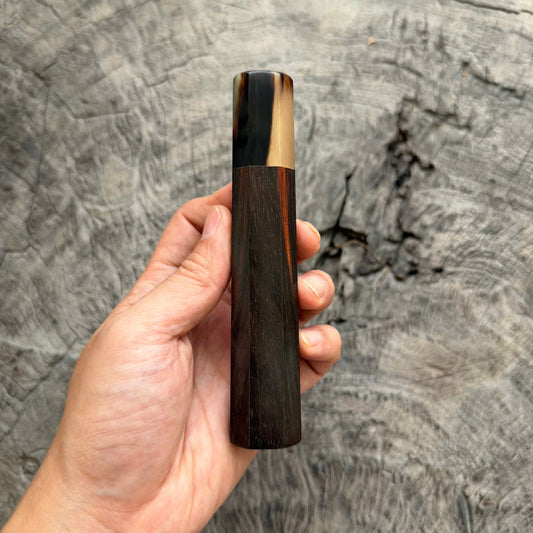 I - 42 Siamese Rosewood Wa handle, Marble horn Ferrule, 140mm handle