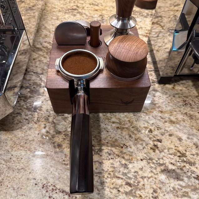 Custom Wooden Portafilter Handle, Buffalo Horn Ferrule | Twisted or  | Tapering - a stylish Espresso portafilter handle replacement