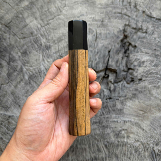 I -11 Black White Ebony Wa handle, Black Horn ferrule, 140mm handle