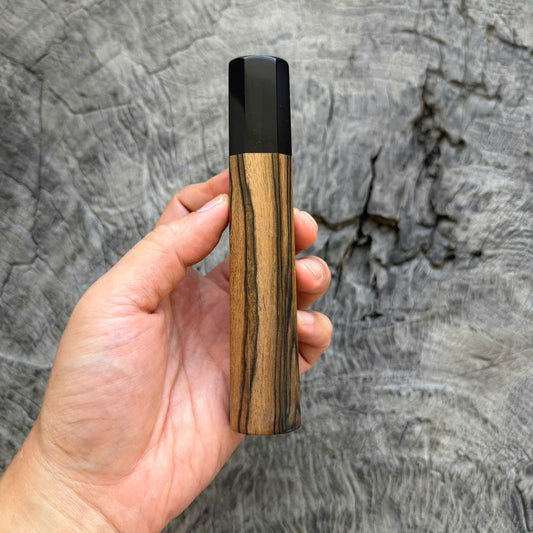 I -11 Black White Ebony Wa handle, Black Horn ferrule, 140mm handle