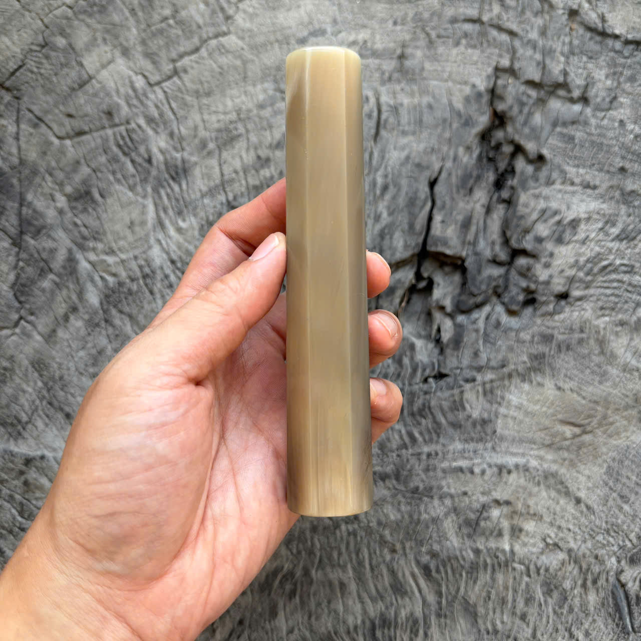 I - 12 Full White Horn Wa handle, Mono, 145 mm handle