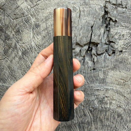 I -24 Ebony Wa handle, Marble Horn Ferrule - 140mm