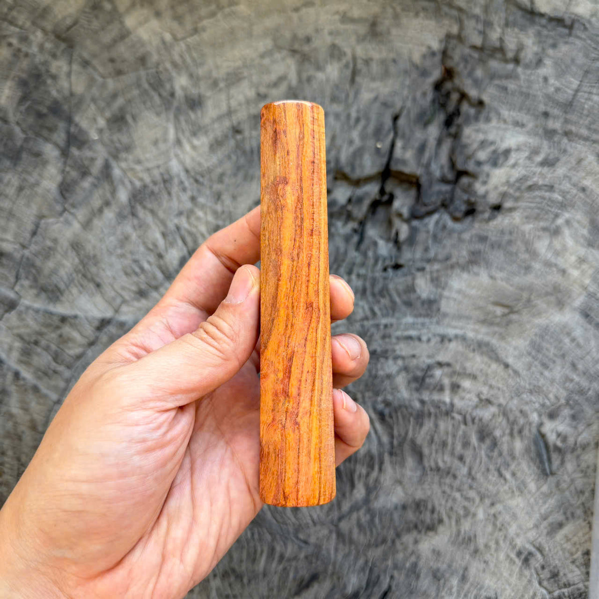 I- 10 Bright Huanghuali wood Wa handle, Mono, 135mm handle