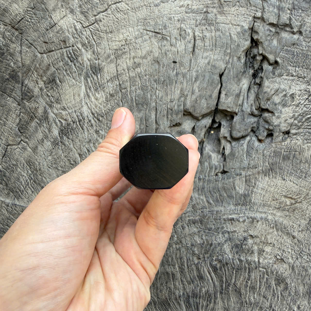 I -24 Ebony Wa handle, Marble Horn Ferrule - 140mm