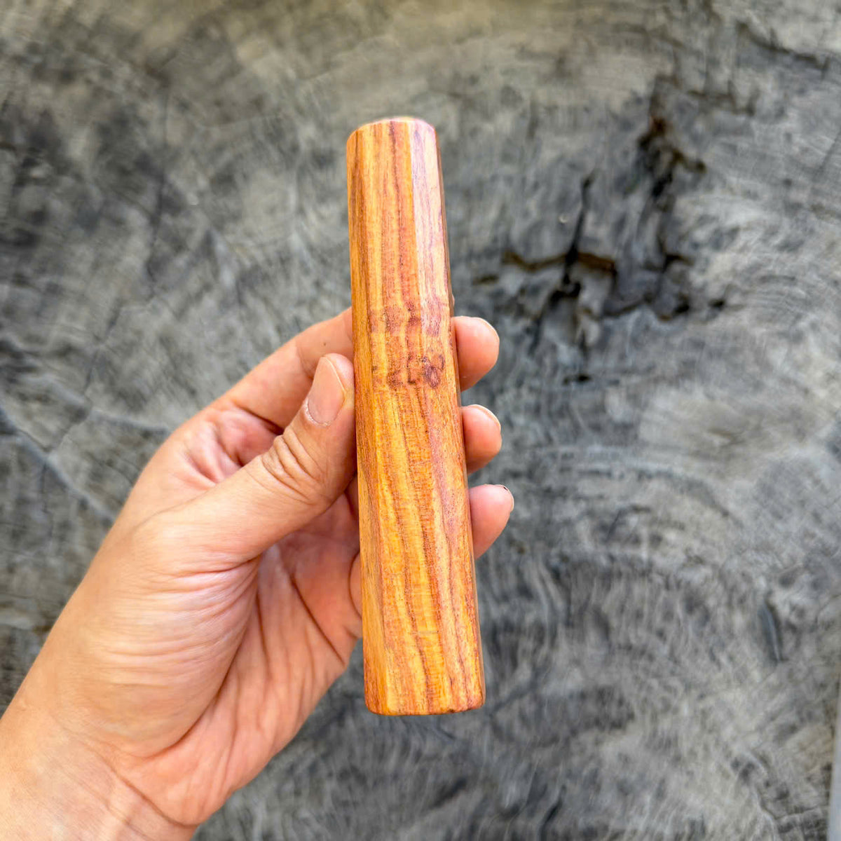 I- 10 Bright Huanghuali wood Wa handle, Mono, 135mm handle