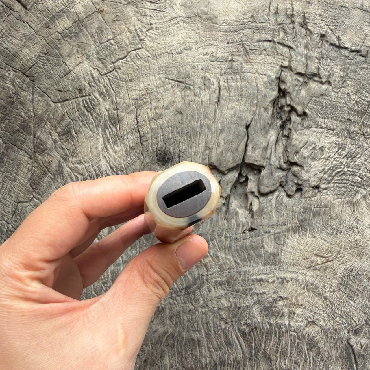 I - 4 Purple Rosewood Wa handle,  White horn Ferrule - 145 mm