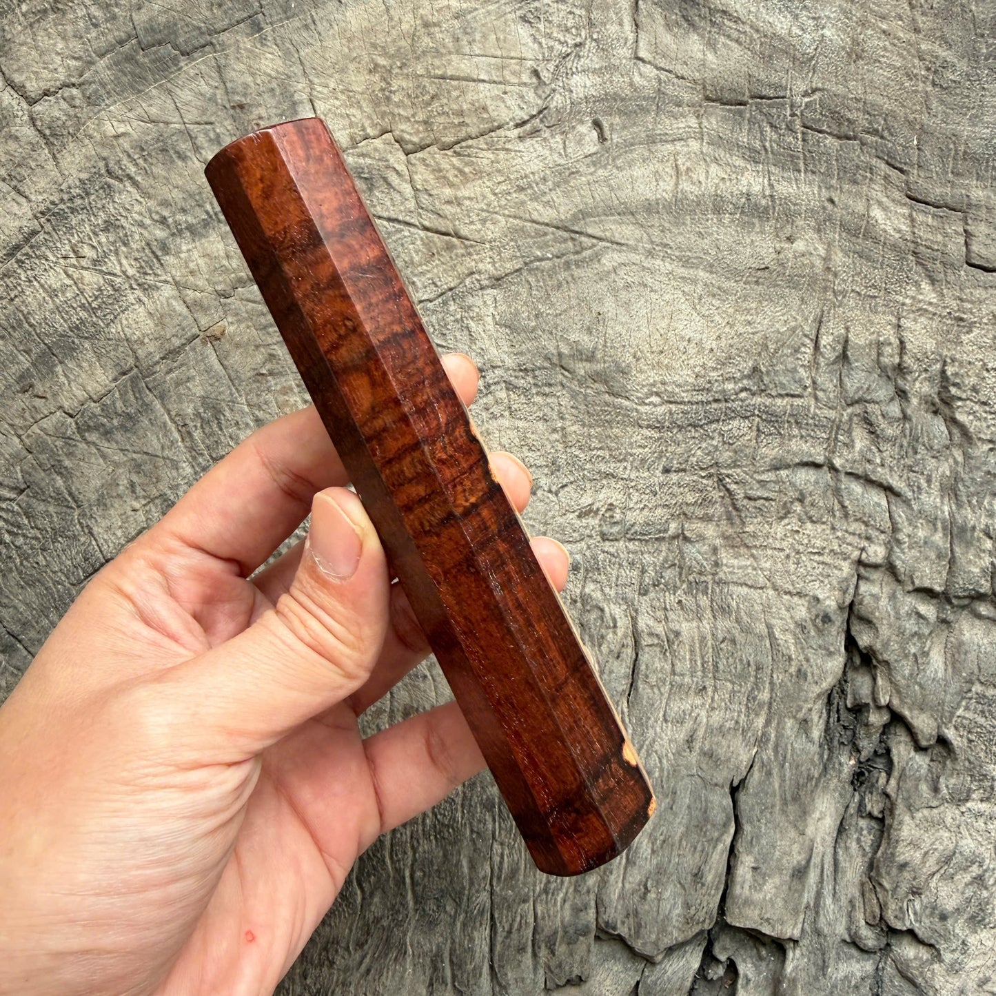 I -  2 Two Tone Curly Siamese Rosewood Wa handle,Mono - 145 mm