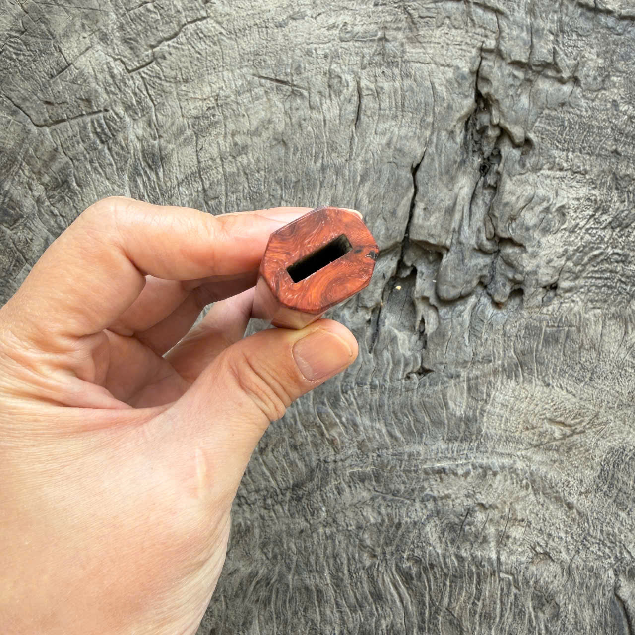 I- 6 Red Amboyna Burl Wa handle, Mono 135mm