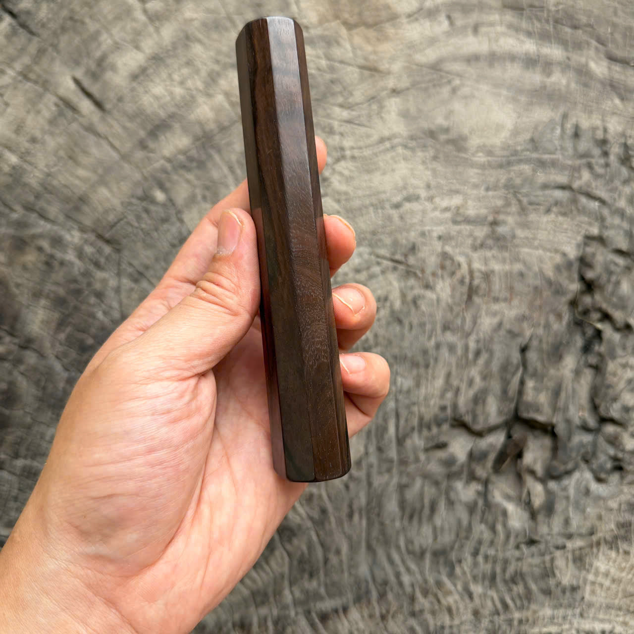 I - Black Red Siamese Rosewood Wa handle, Mono, 145 mm handle