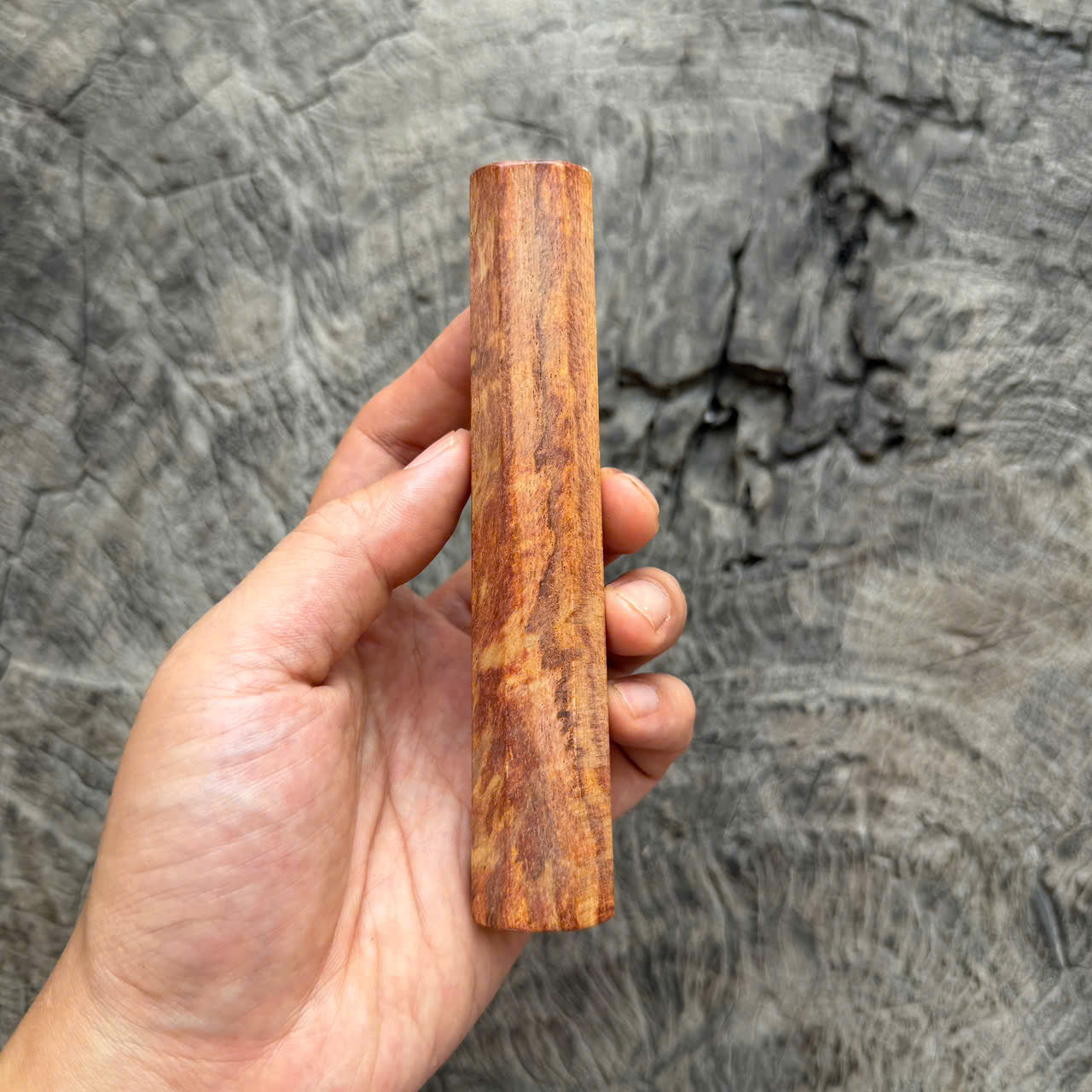 I- Rare Cool Huanghuali wood Wa handle, Mono, 135mm handle