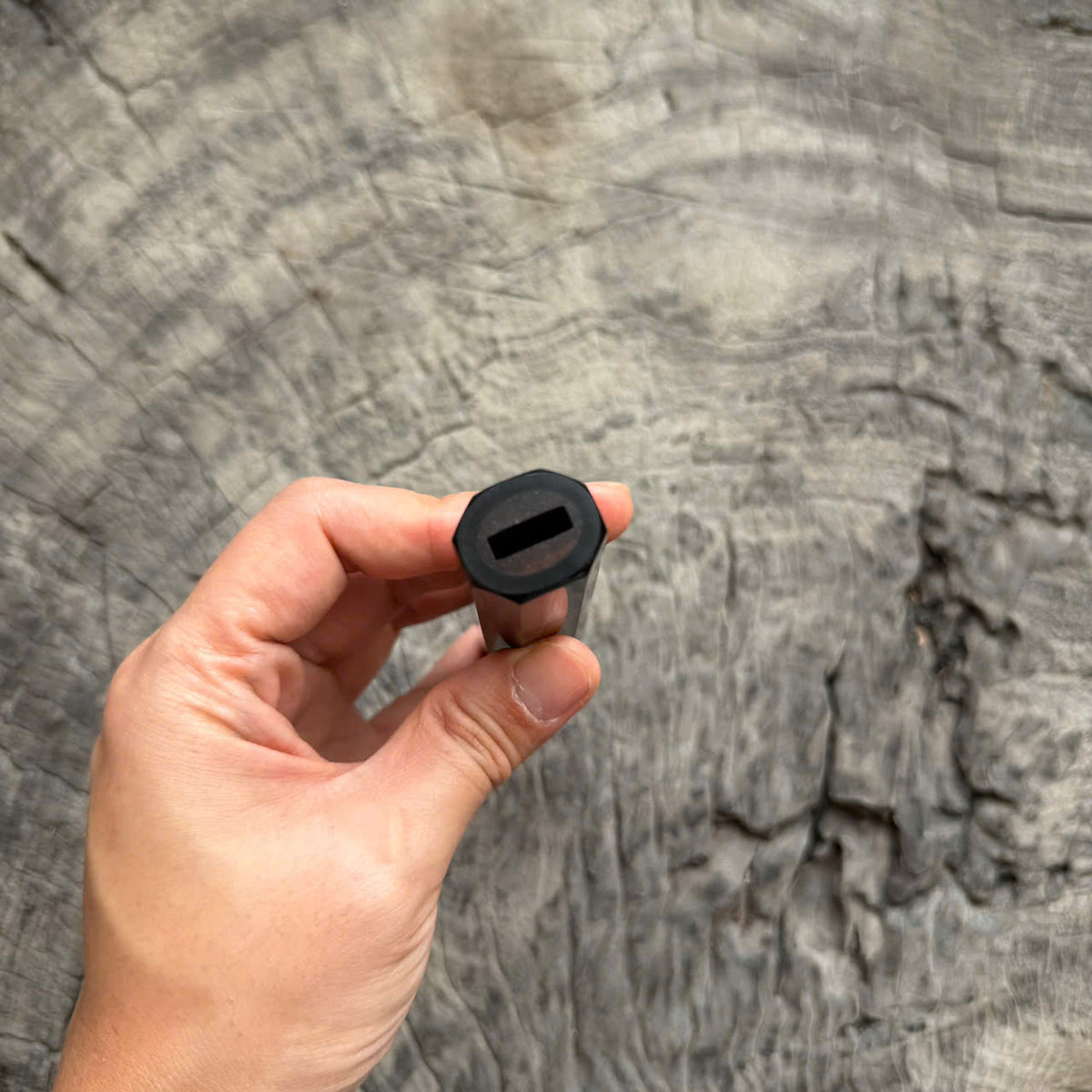 I - 55 Siamese Rosewood Wa handle, Black horn ferrule, 130mm handle