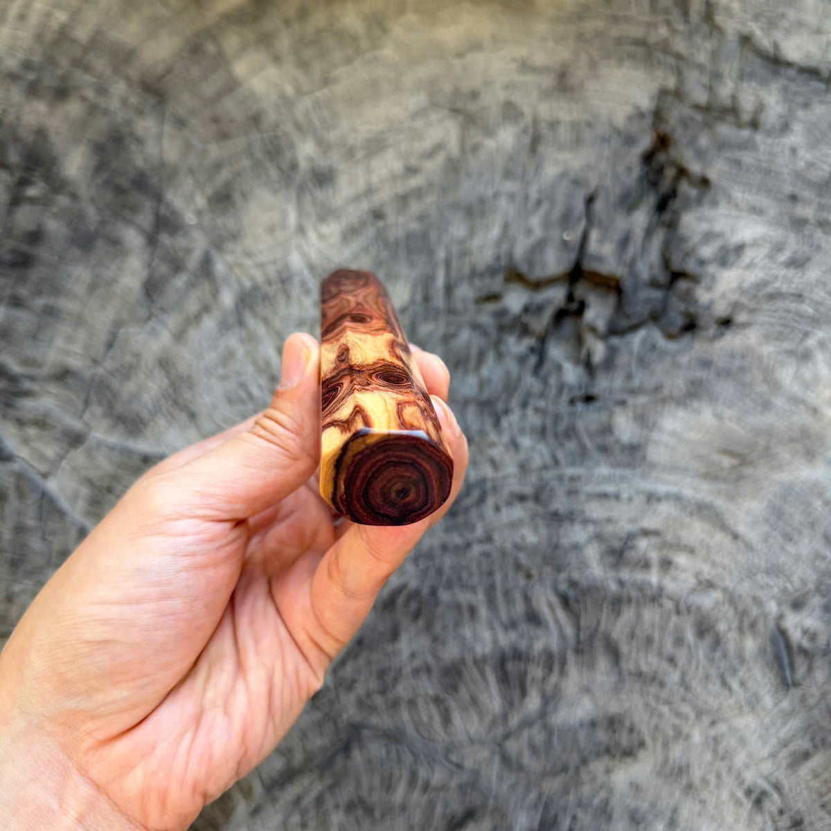 I - Super Cool Devil Eye Siamese Rosewood Wa handle, Mono, 140mm handle
