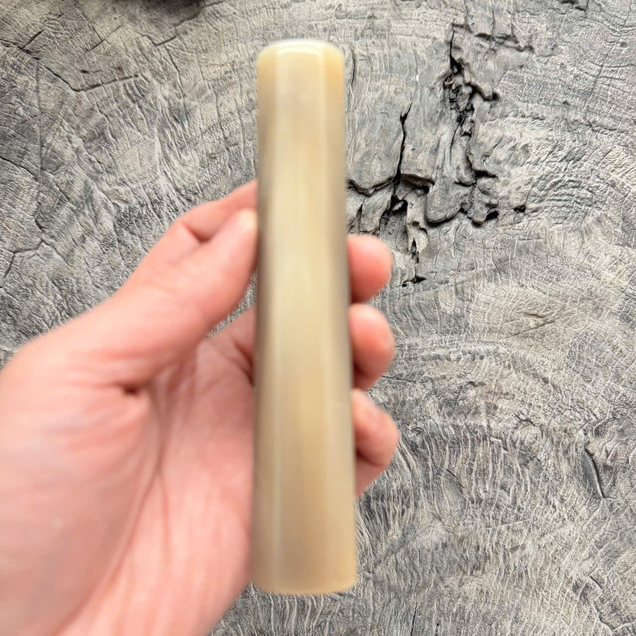 I- 10 Pure Full White Horn, Wa handle, 135mm handle