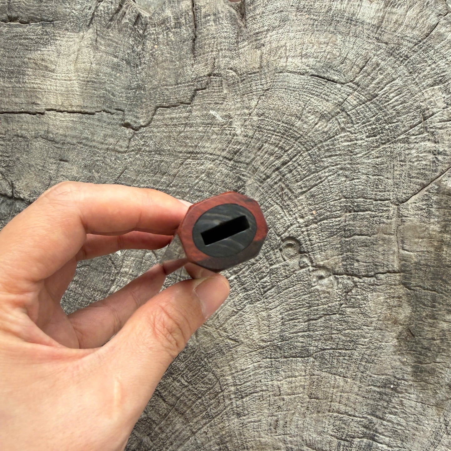 I - 3 Ebony Wa handle, Curly Red Siamese Rosewood ferrule- 140mm