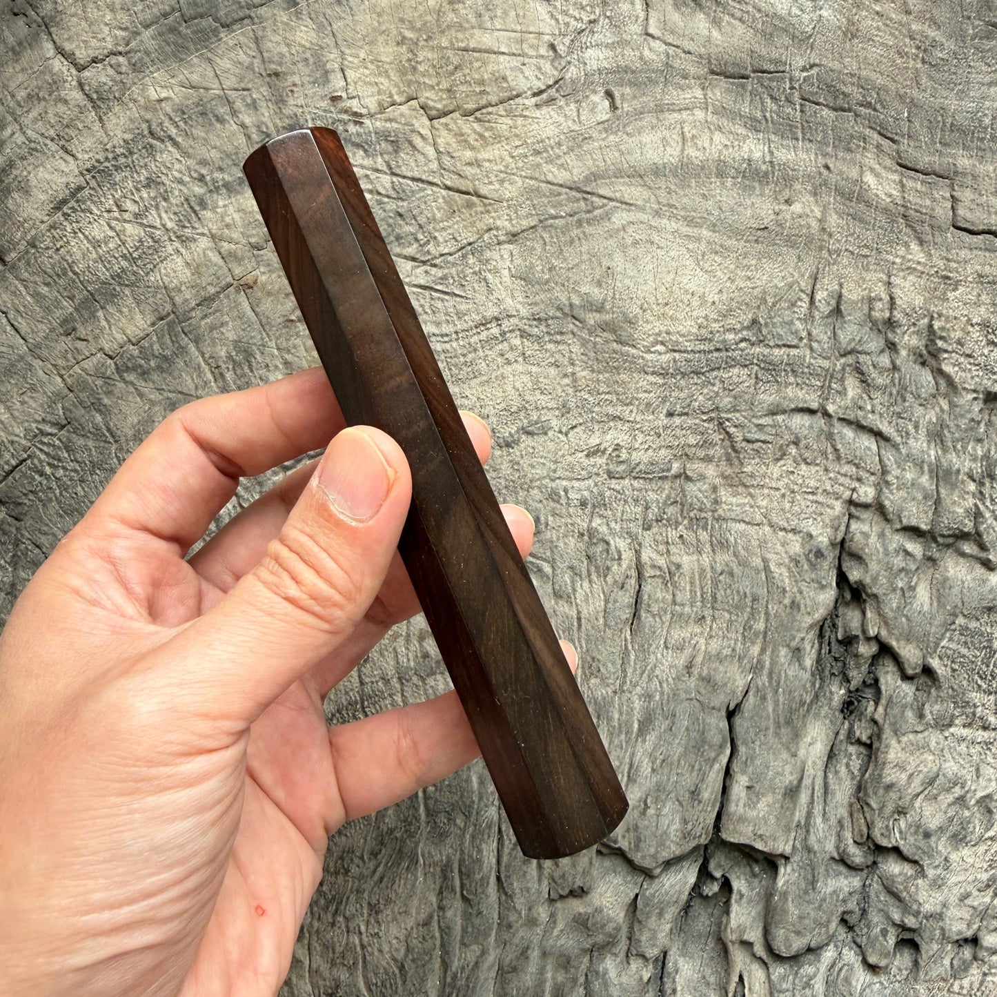 I - 24 Curly Siamese Rosewwood Wa handle , Mono - 140mm