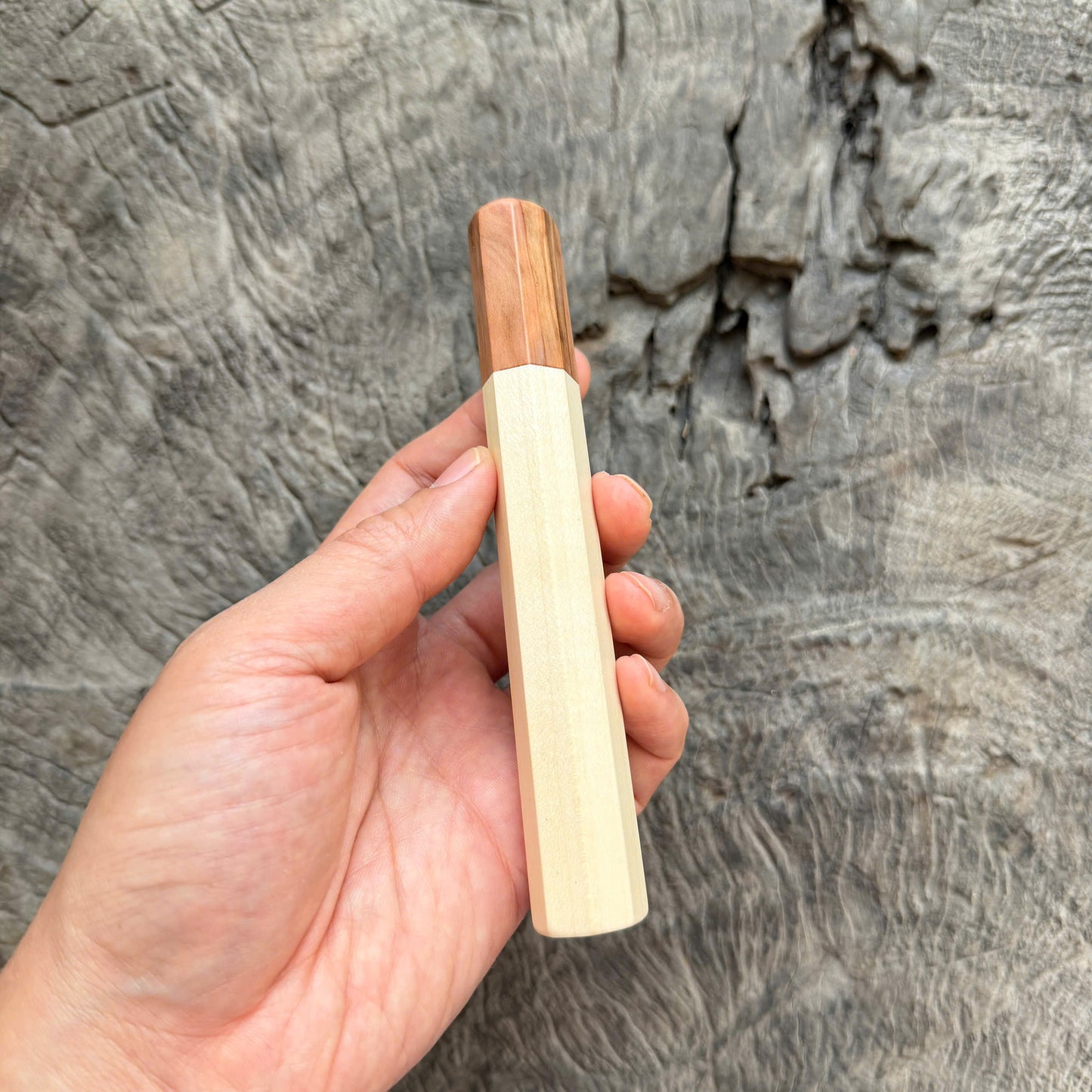 I - White Maple Wa handle, Tamamoku cedar Ferrule, Slim Shape -  140 mm