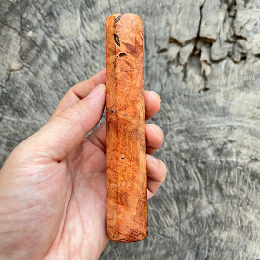 I- 9 Gold Amboyna Burl Wa handle, Mono, 135 mm