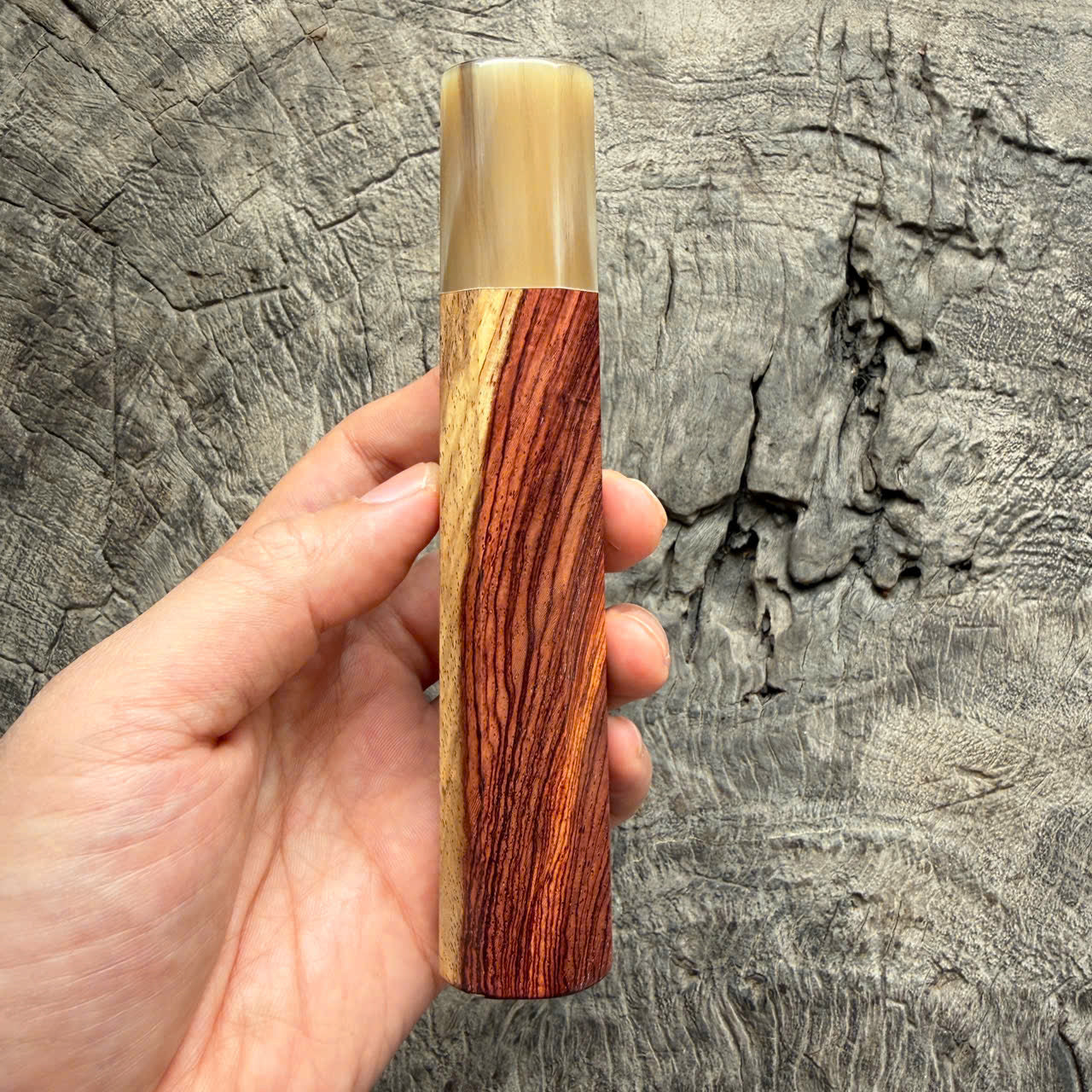 I -6 Two tone Rosewood Wa handle,  White horn Ferrule - 145 mm