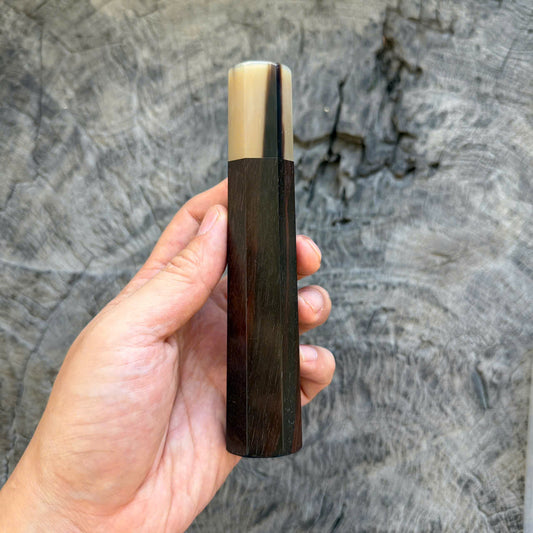 I - 68 Siamaese Rosewood Wa handle,  White Horn Ferrule, 145 mm handle