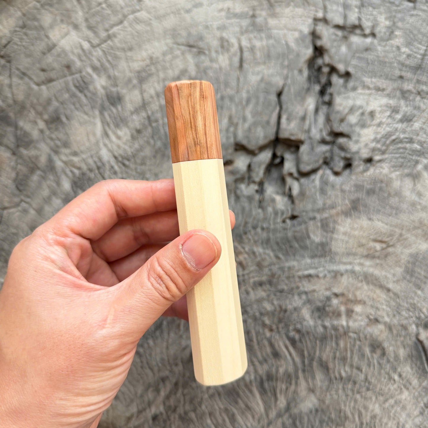 I - White Maple Wa handle, Tamamoku cedar Ferrule, Slim Shape -  140 mm