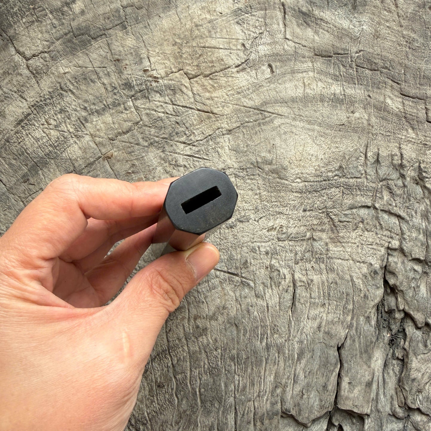 I - Nice Tight Grain Macassar ebony Wa handle , Mono - 140mm