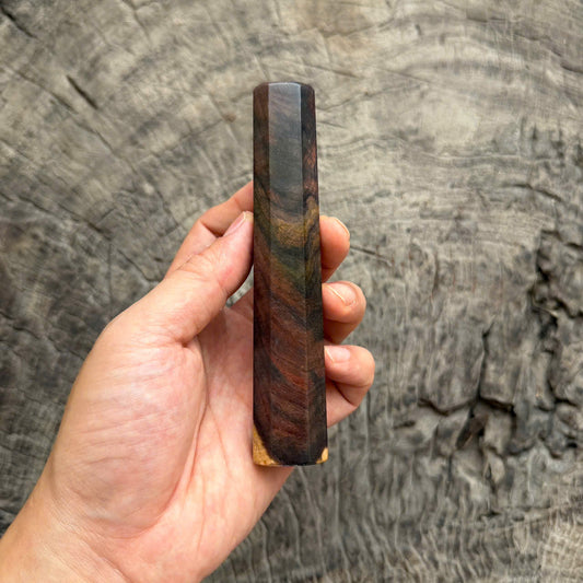 I - 2 Multicolored Siamese Rosewood Wa handle, Mono- 132mm