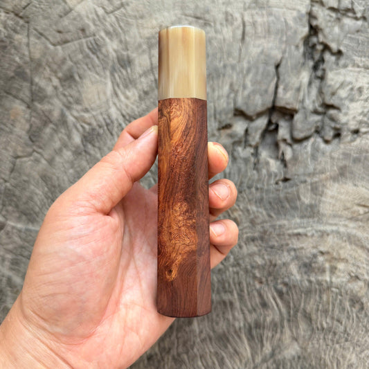 I - 5 Dark Rosewood Wa handle, Marble Horn Ferrule - 145 mm