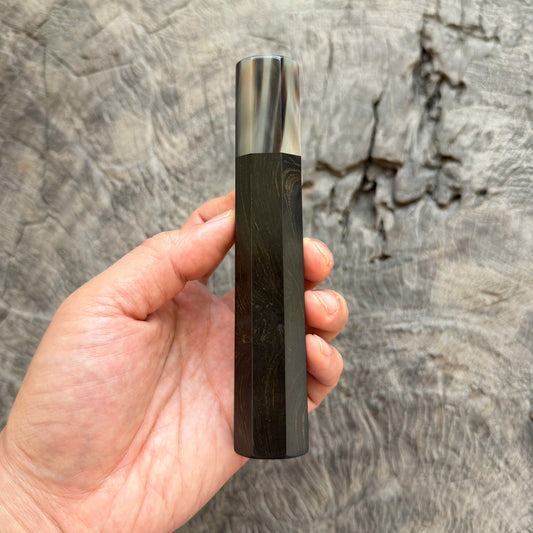 I -  16 Ebony Wa handle, Marble horn ferrule -  140 mm