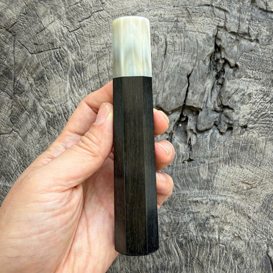 I -21 Ebony Wa handle, Super White Cream Horn Ferrule - 140mm