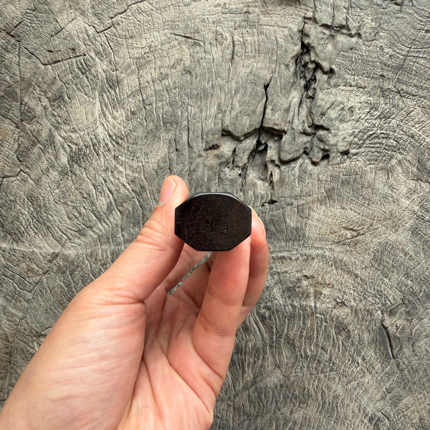 I - 3 Siamese Rosewood, Marble horn ferrule, Slim Shape -  140 mm