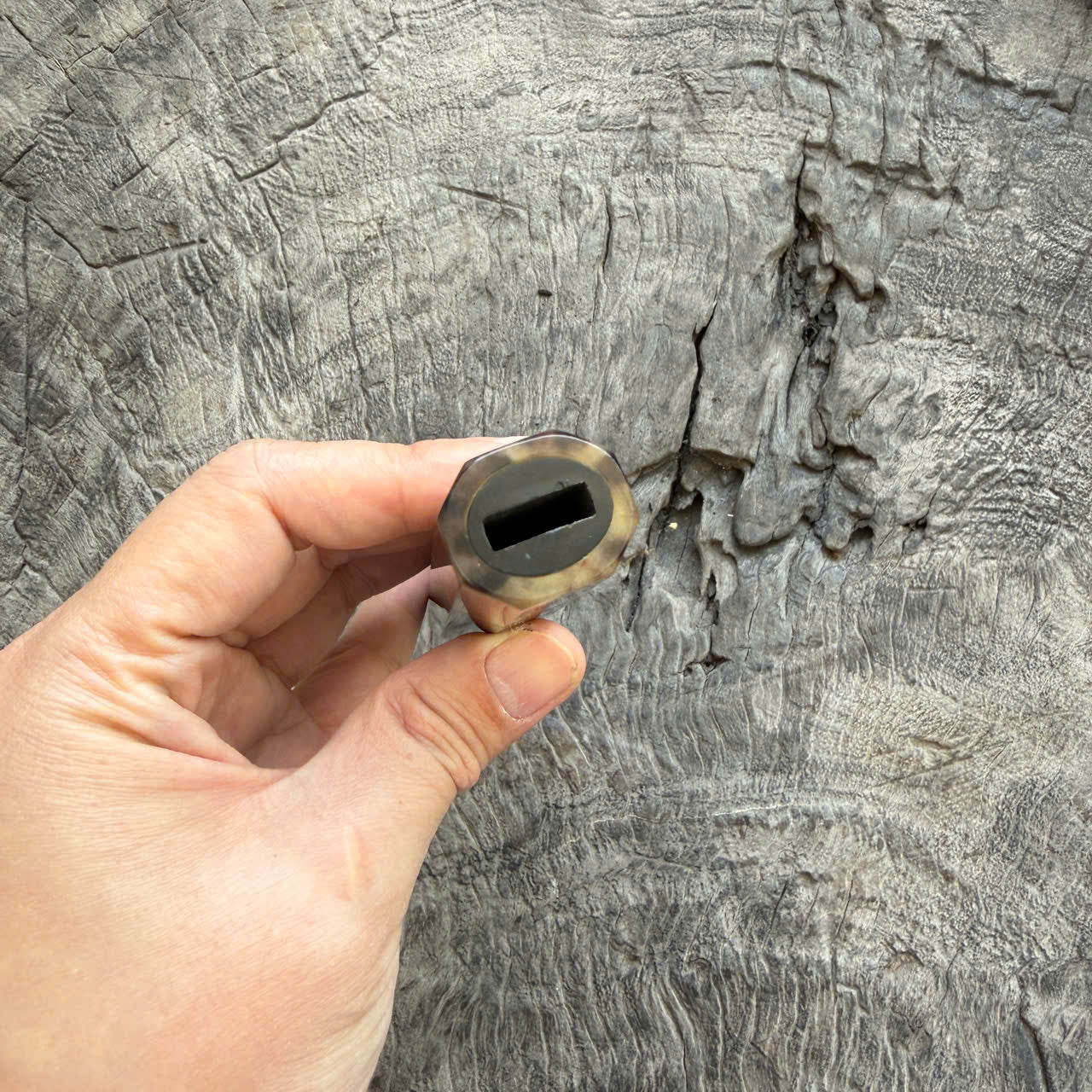 I -22 Ebony Wa handle, Marble Horn Ferrule - 140mm