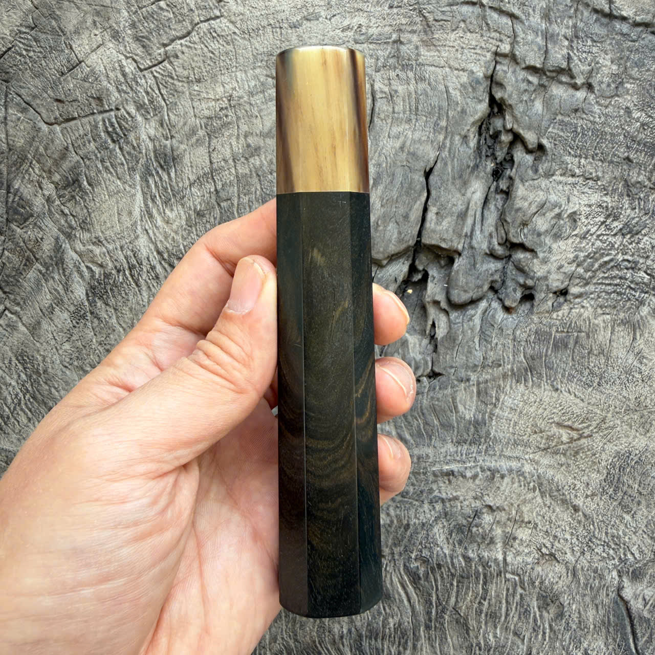 I -22 Ebony Wa handle, Marble Horn Ferrule - 140mm