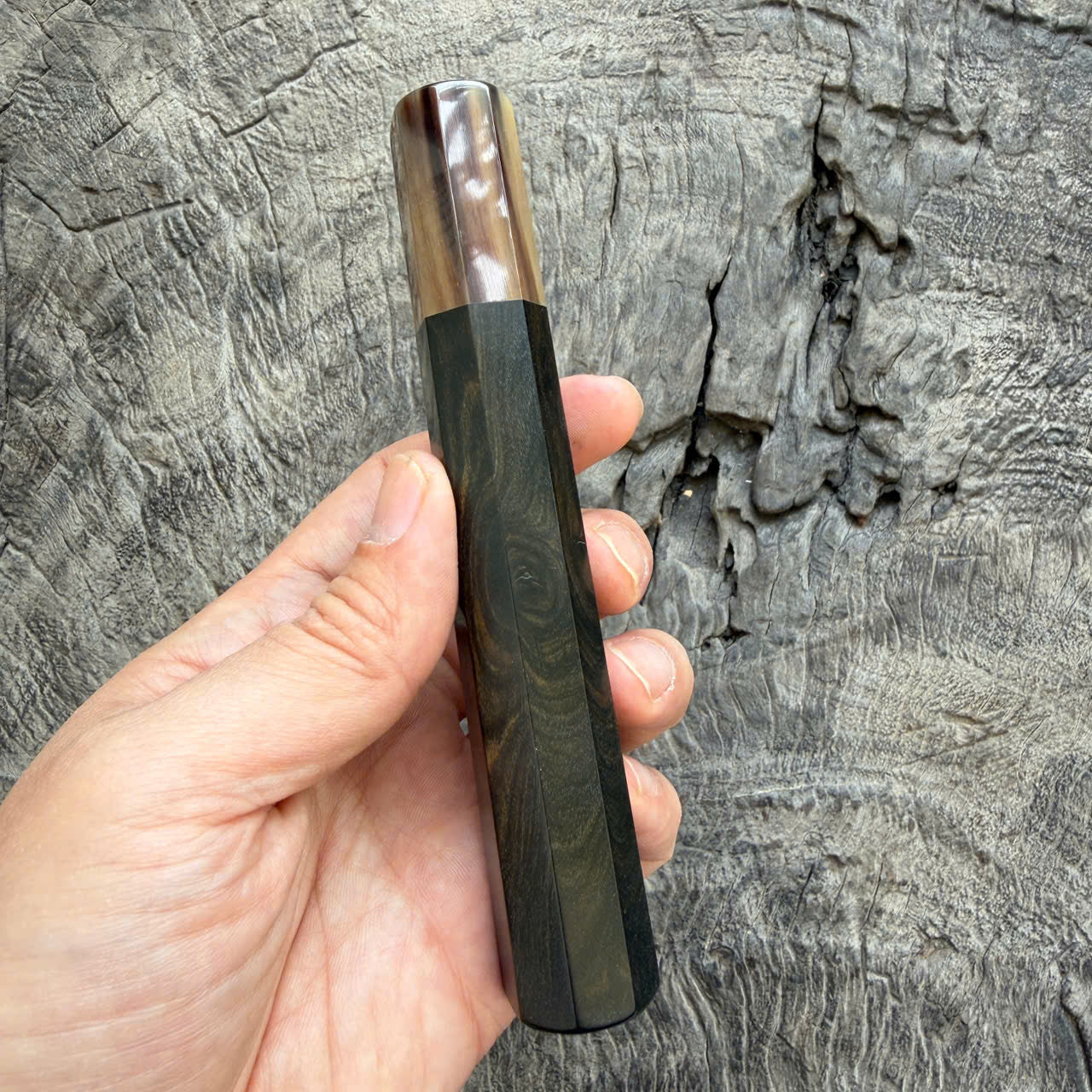 I -22 Ebony Wa handle, Marble Horn Ferrule - 140mm