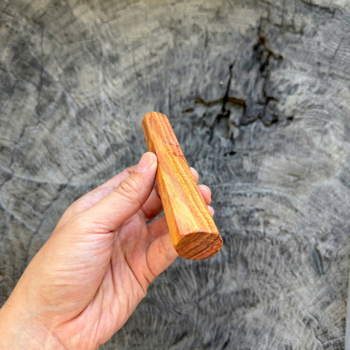 I- 10 Bright Huanghuali wood Wa handle, Mono, 135mm handle