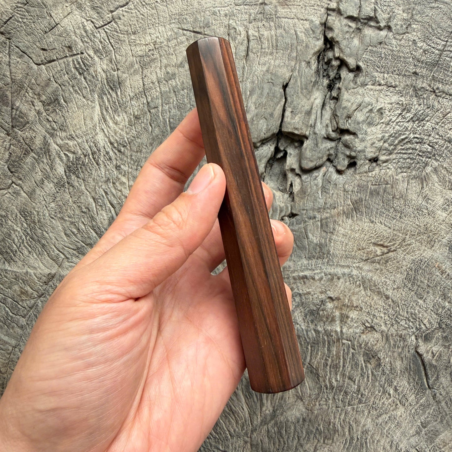 I-  3 Macassar ebony Wa handle, Mono - 135mm