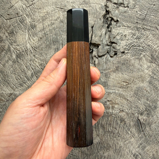 I -  Two tone Rosewood Wa handle, Black Horn ferrule -  140 mm