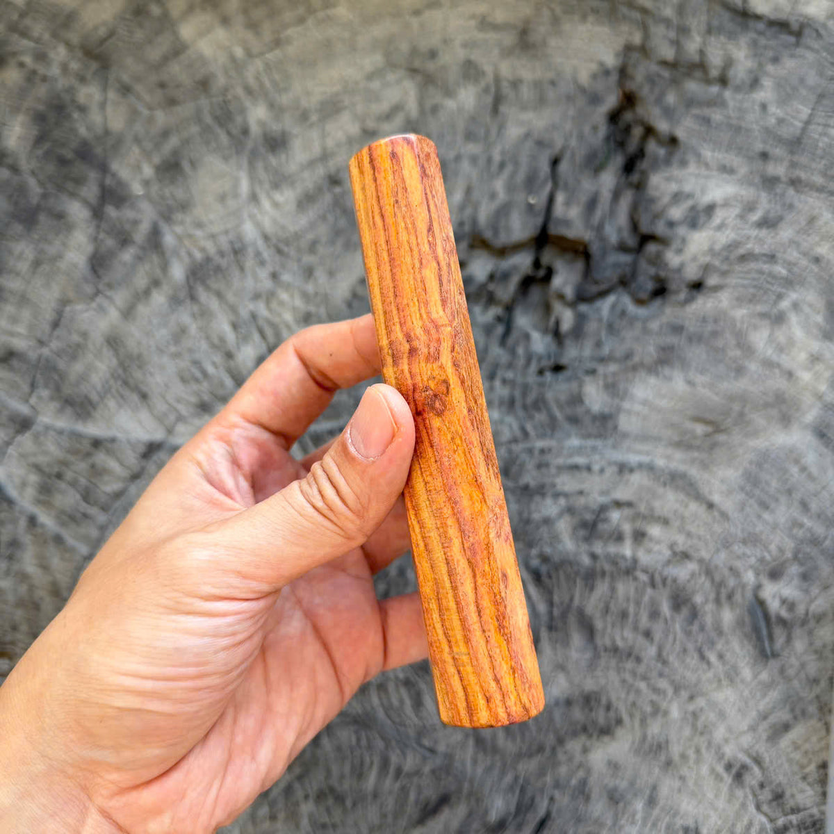I- 10 Bright Huanghuali wood Wa handle, Mono, 135mm handle
