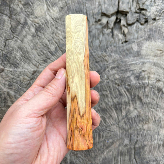 I - 8 Two tone Huanghuali wood Wa handle,  mono - 140mm