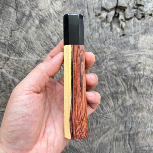 I- 4 Two tone Rosewood Wa handle, black horn ferrule - 135mm