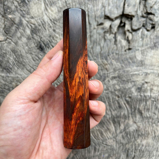 I- 18 Red Black Siam Rosewood Wa handle, Mono, 130 mm