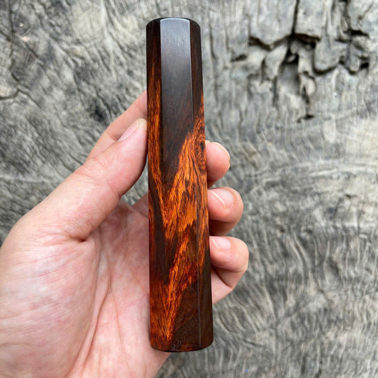 I- 18 Red Black Siam Rosewood Wa handle, Mono, 130 mm
