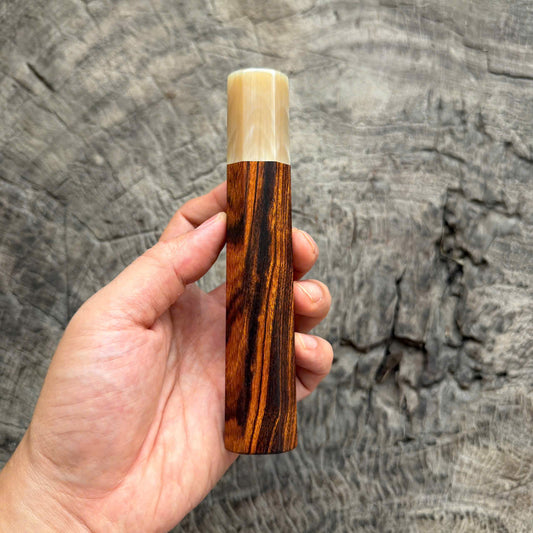I - 4 Desert Ironwood Wa handle, Cream horn ferrule, 145 mm handle