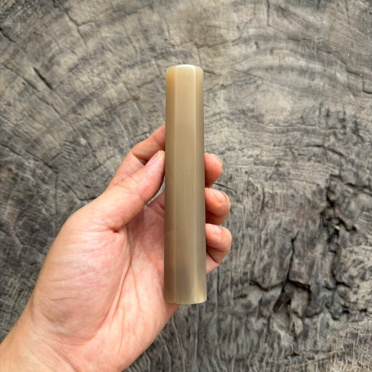 I- 11 Full white horn Wa handle,  135mm