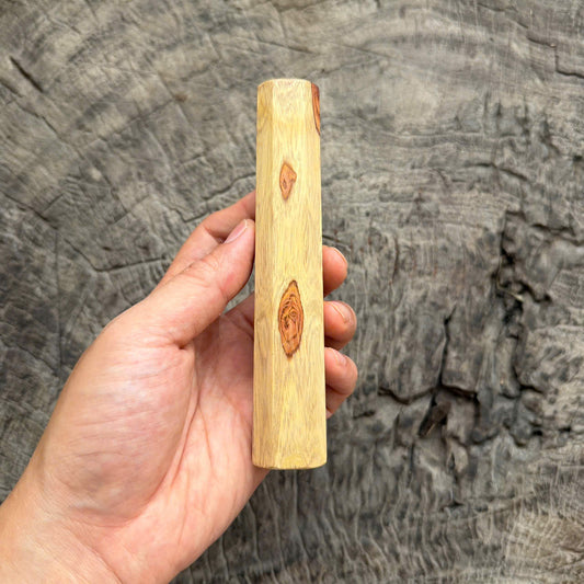 I - Two Tone Eye Huanghuali wood  Wa handle, Mono , 140mm handle