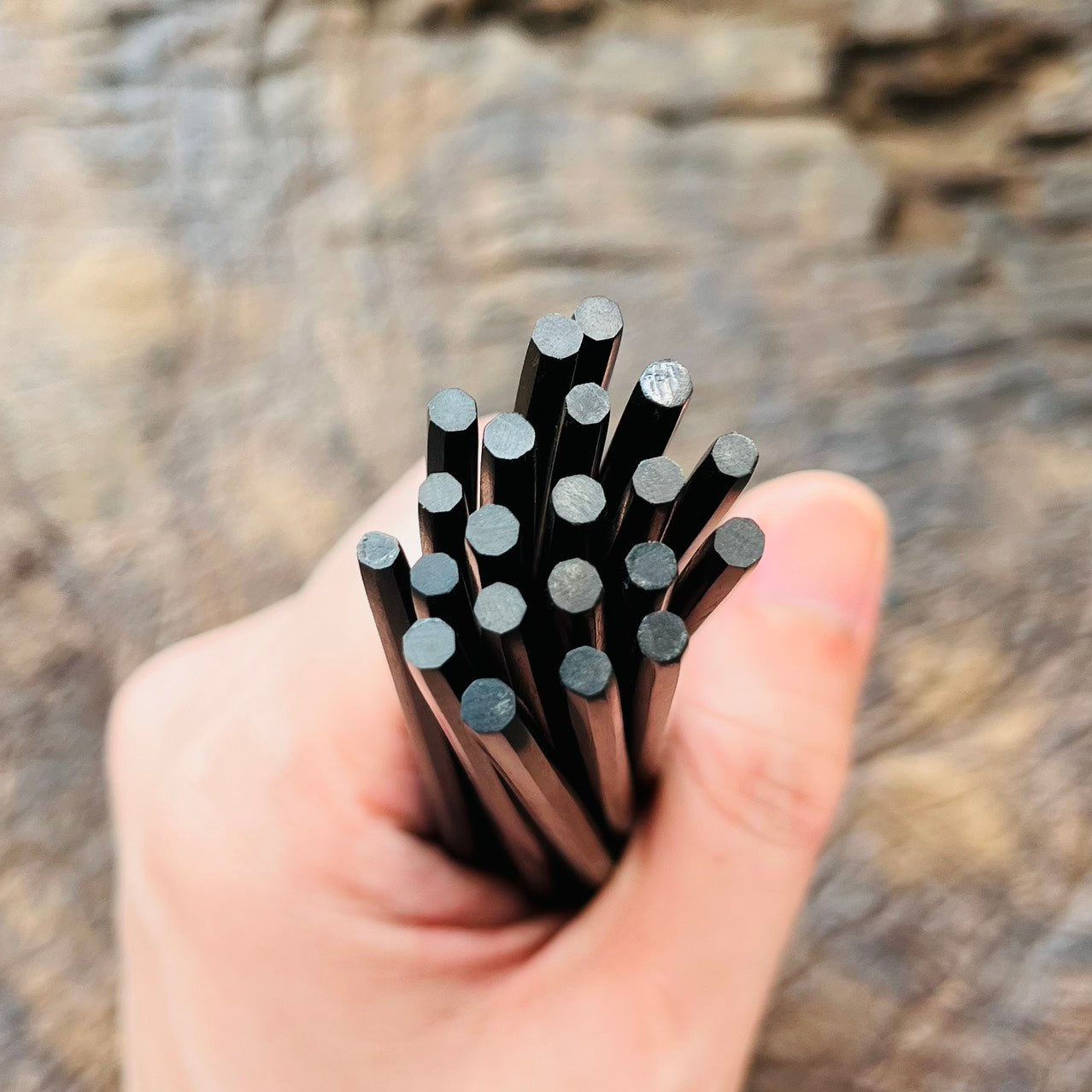 Octagonal, Eight-sided  Ebony Chopstick