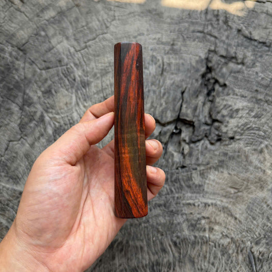 I- 40 Curly Siamese Rosewood Wa handle, 135mm handle